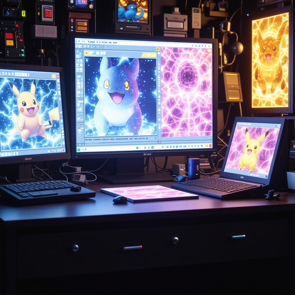 Spectroscopic and AI analysis of vintage Japanese Pokémon cards in a high-tech laboratory
