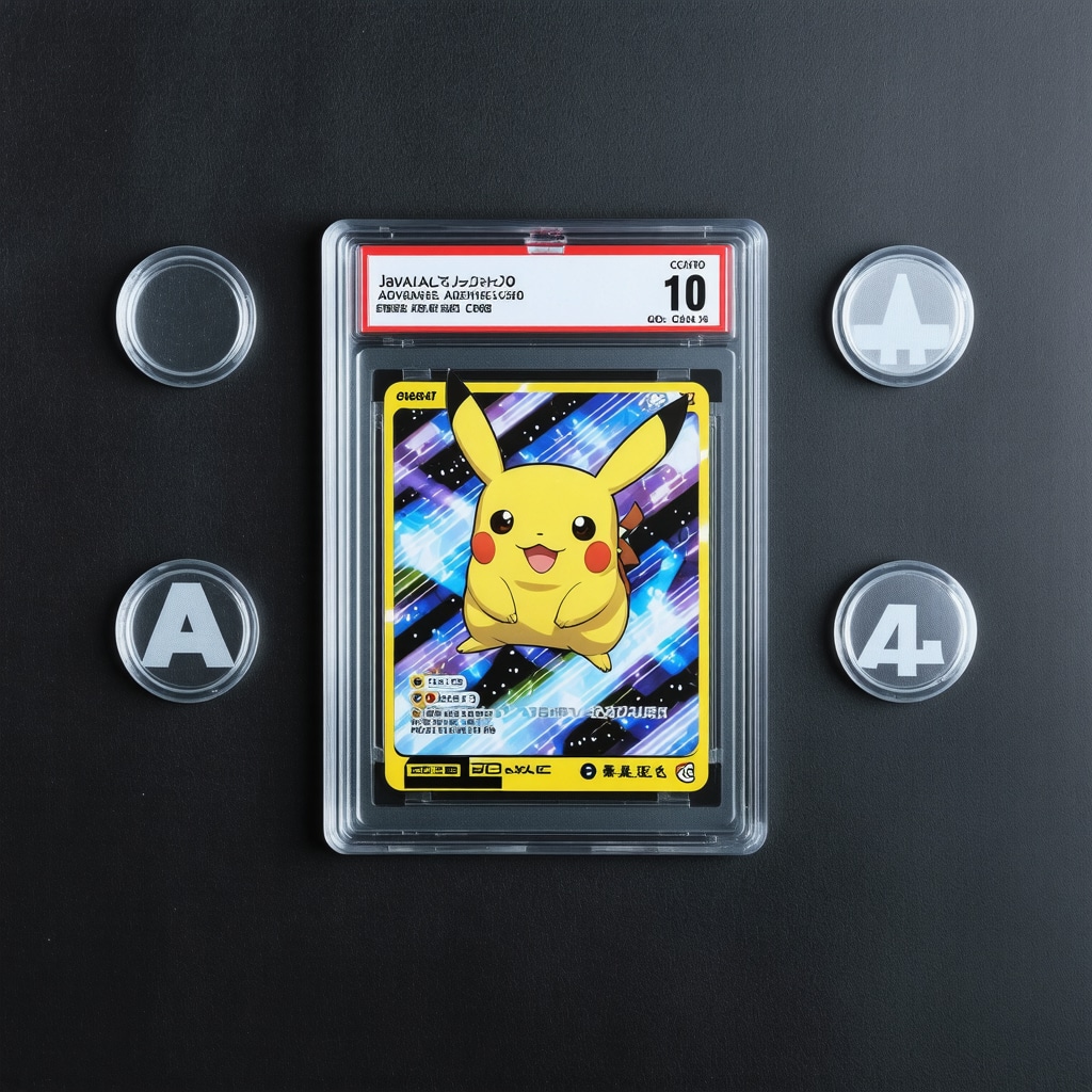 CGC 10 Japanese Pokémon promo card featuring holographic details and AI verification symbols