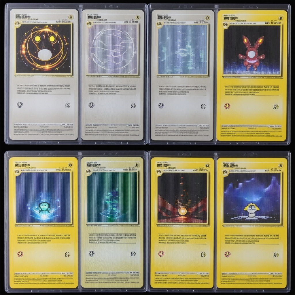Data analytics dashboard showing CGC subgrades and population reports for Japanese holo rare Pokémon cards