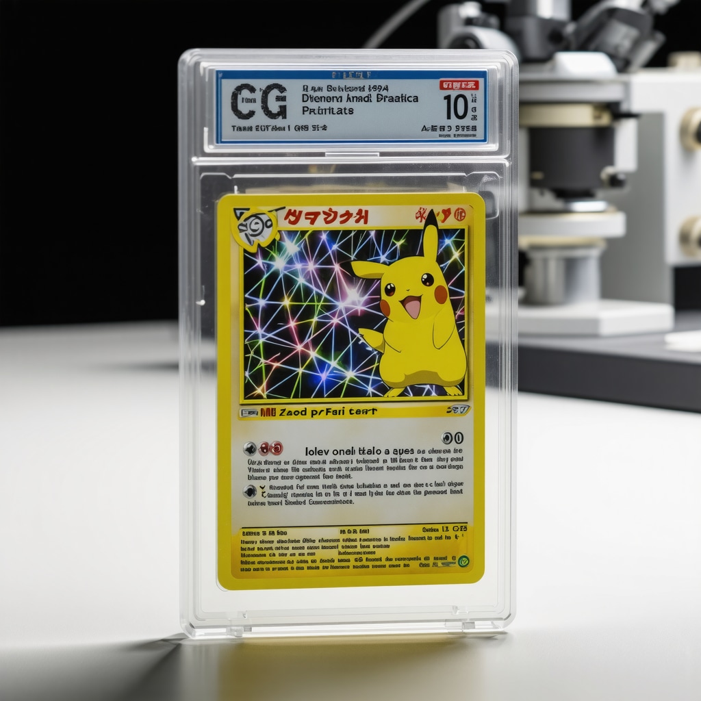 Spectral imaging and forensic analysis of a CGC 10 graded Japanese Pokémon promo card holographic foil