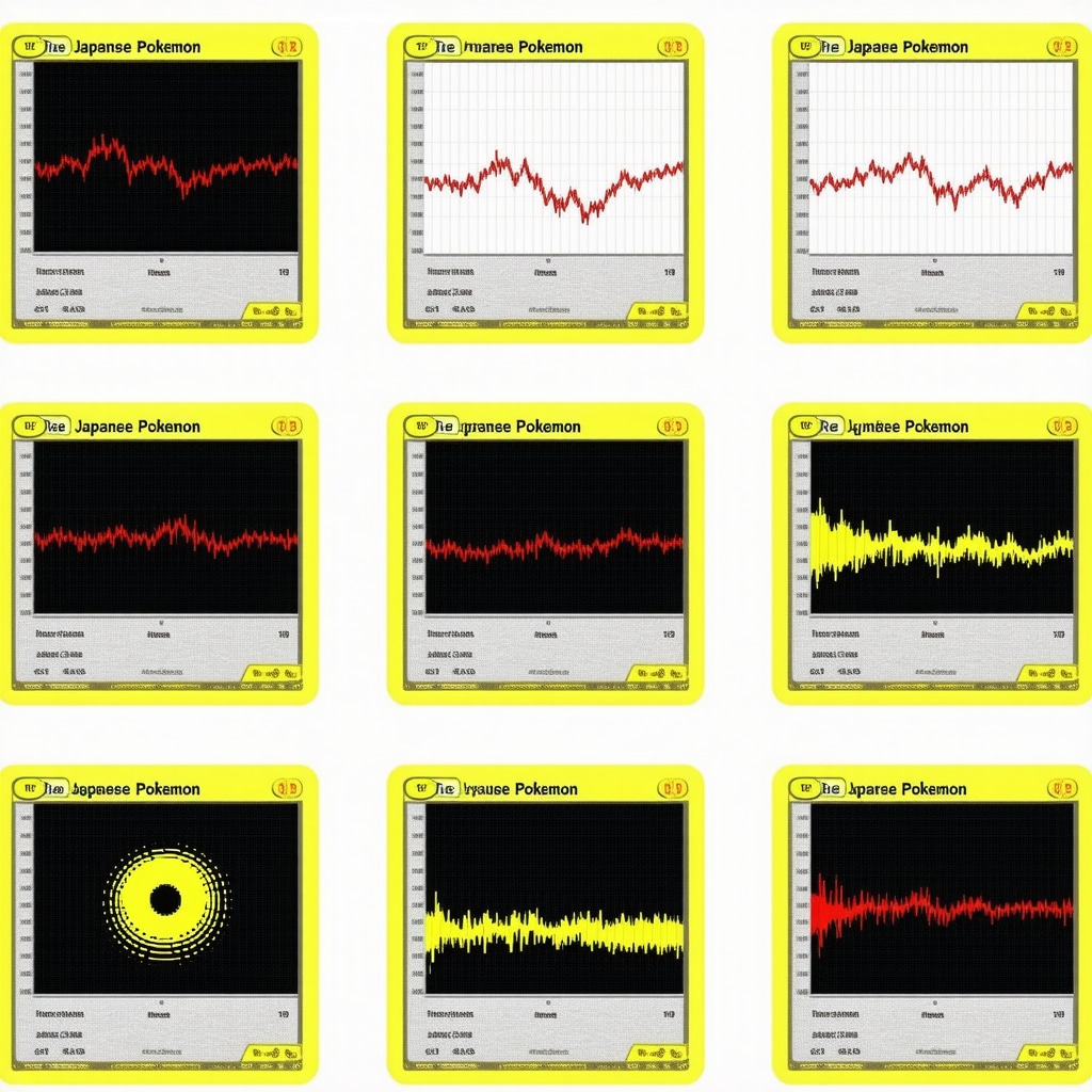 Digital dashboard showing market trends and authentication data for rare CGC 10 Japanese Pokémon cards