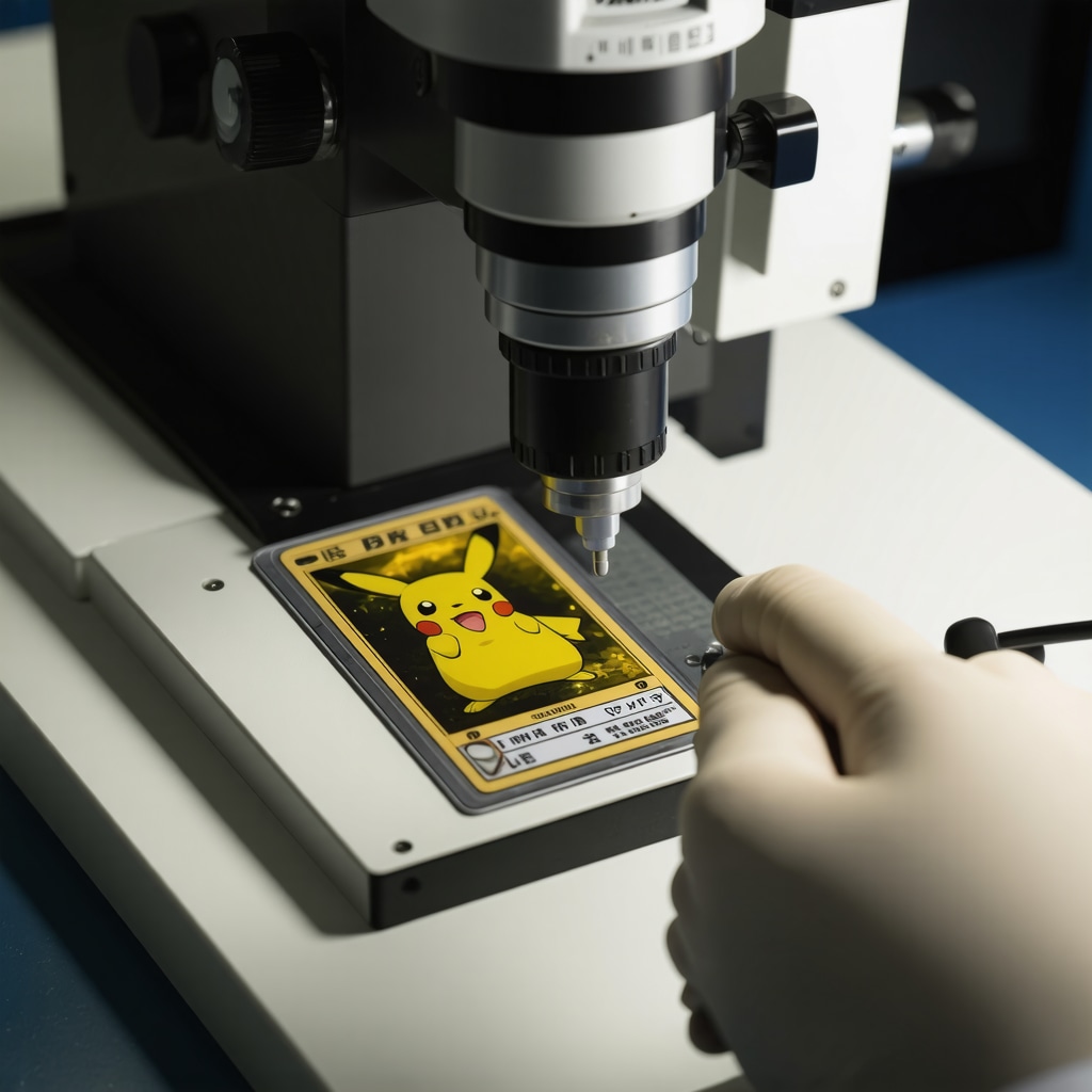Laboratory analysis of a CGC 10 Japanese vintage Pokémon card using spectroscopic and XRF technology