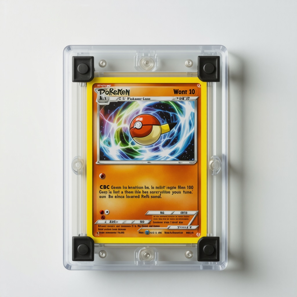 CGC Gem Mint 10 Japanese WOTC Pokémon card in inert gas display case with IoT sensors