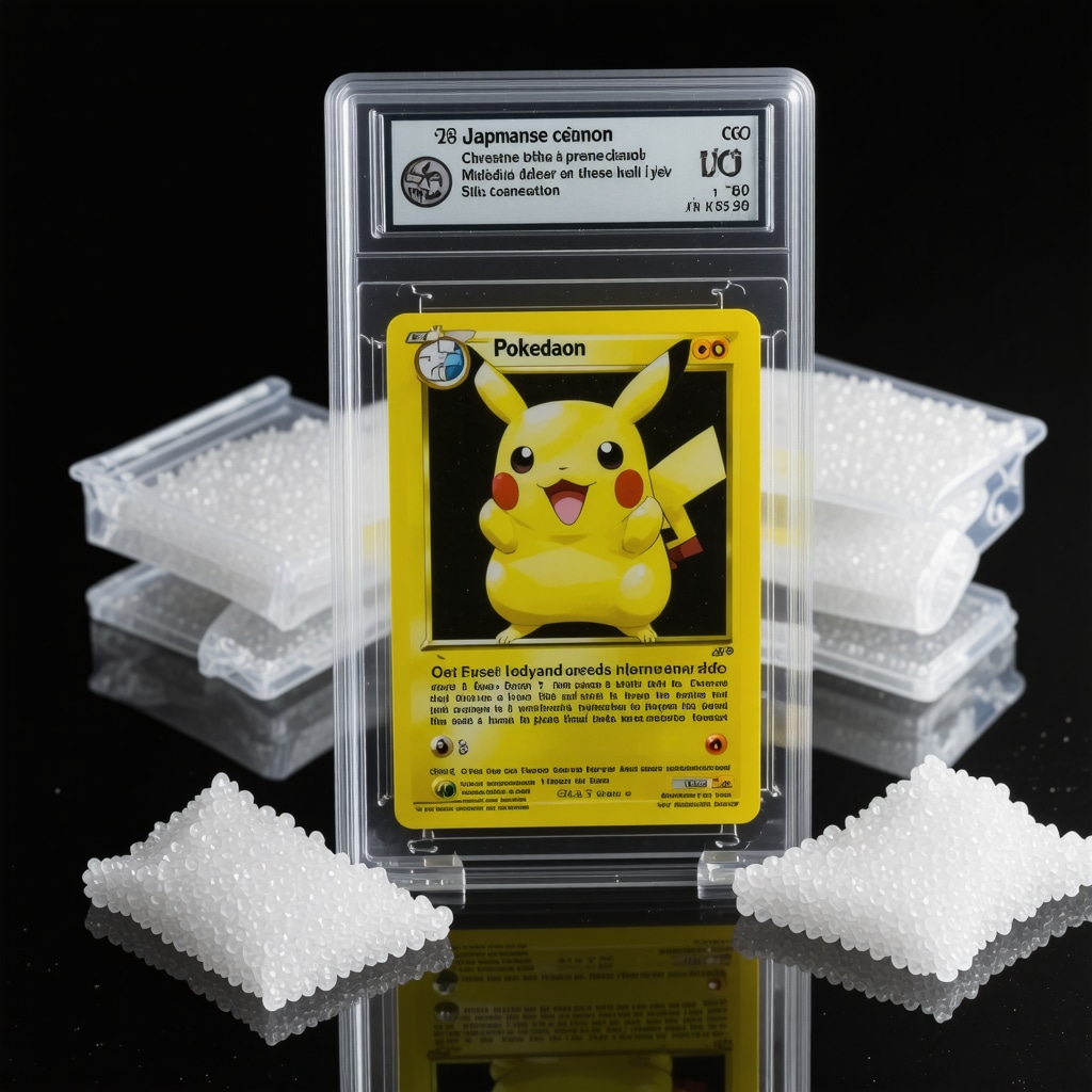 CGC 10 graded Japanese Pokémon promo card in UV-filtered display case with preservation elements