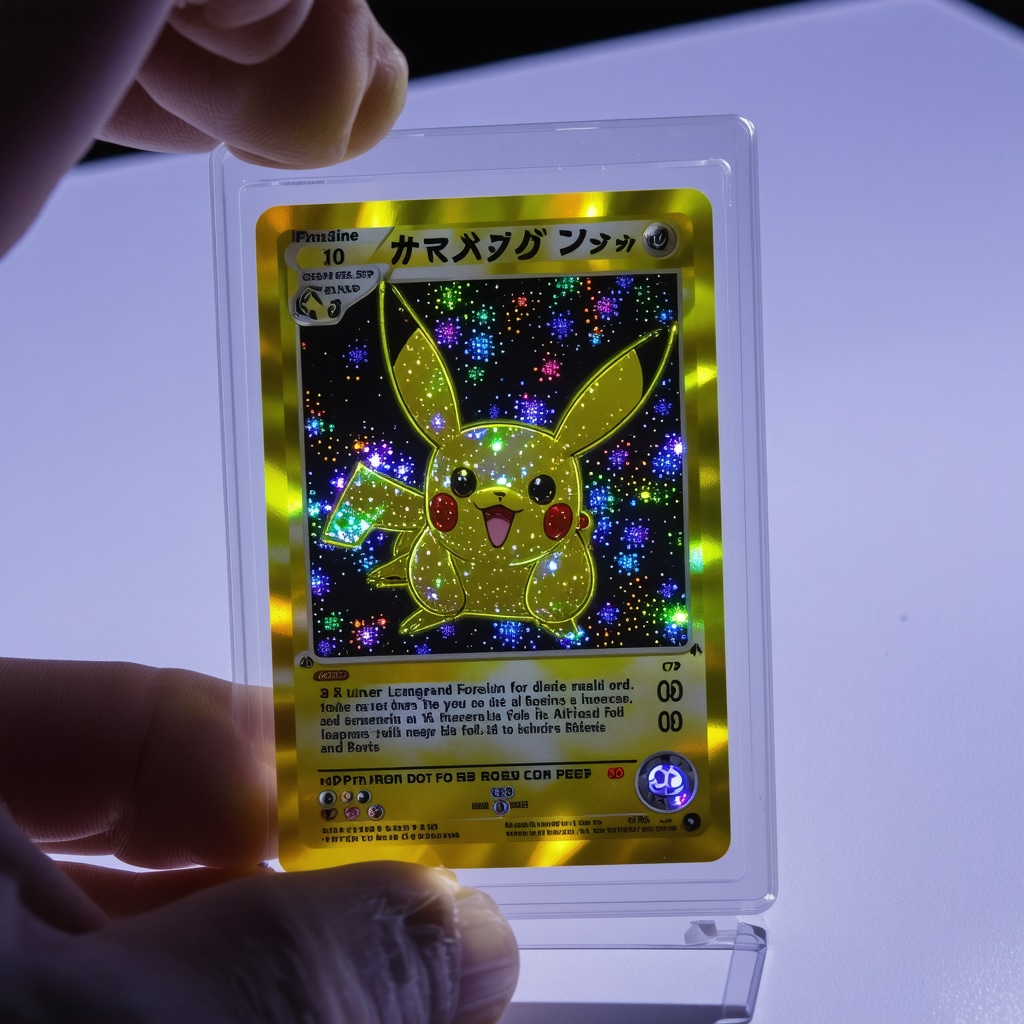 CGC Pristine 10 Japanese promo card detailed inspection under ultraviolet and microscope for authentication