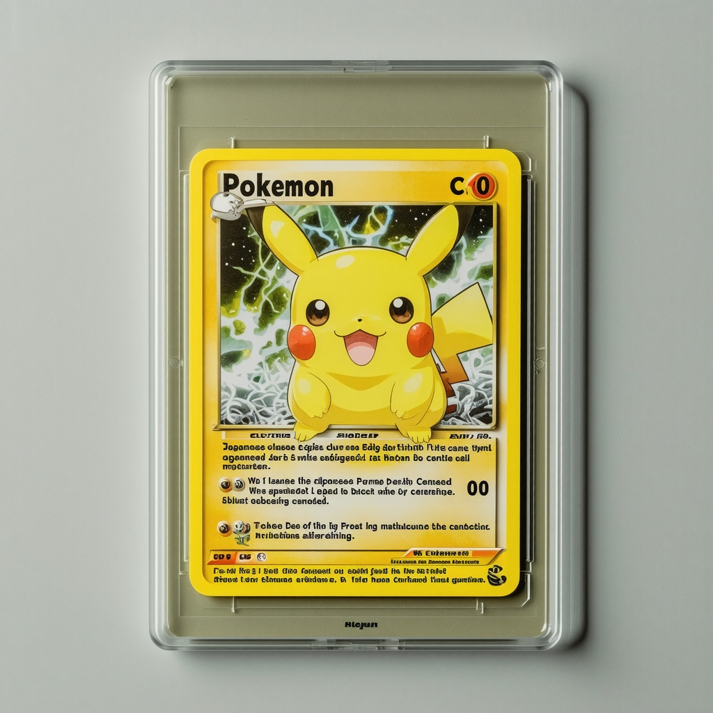 Macro photograph showing pristine edges, perfect centering, and CGC certification seal on a CGC 10 Japanese Pokémon promo card