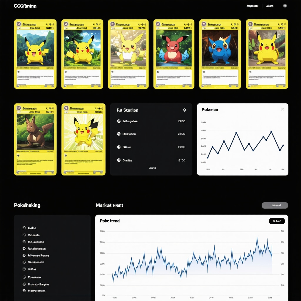 Dashboard showing CGC grading data and market trends for Japanese Pokémon cards