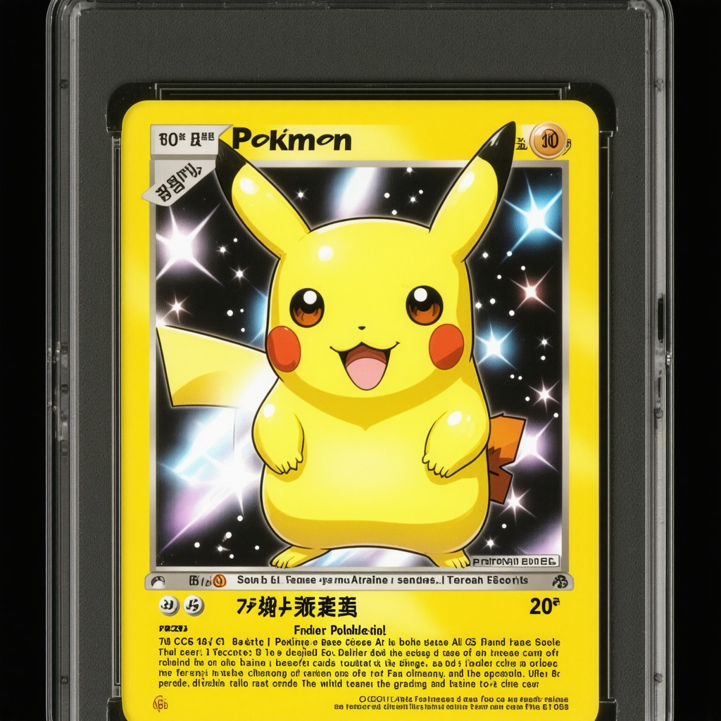 Microscopic detailed view of CGC 10 Japanese Full Art Trainer Secret Rare card surface and edges