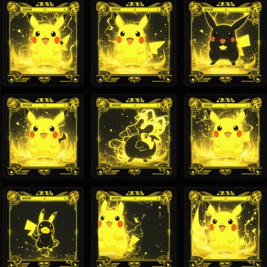 Digital dashboard with blockchain and AI analytics overlay on CGC 10 Japanese rare Pokémon cards