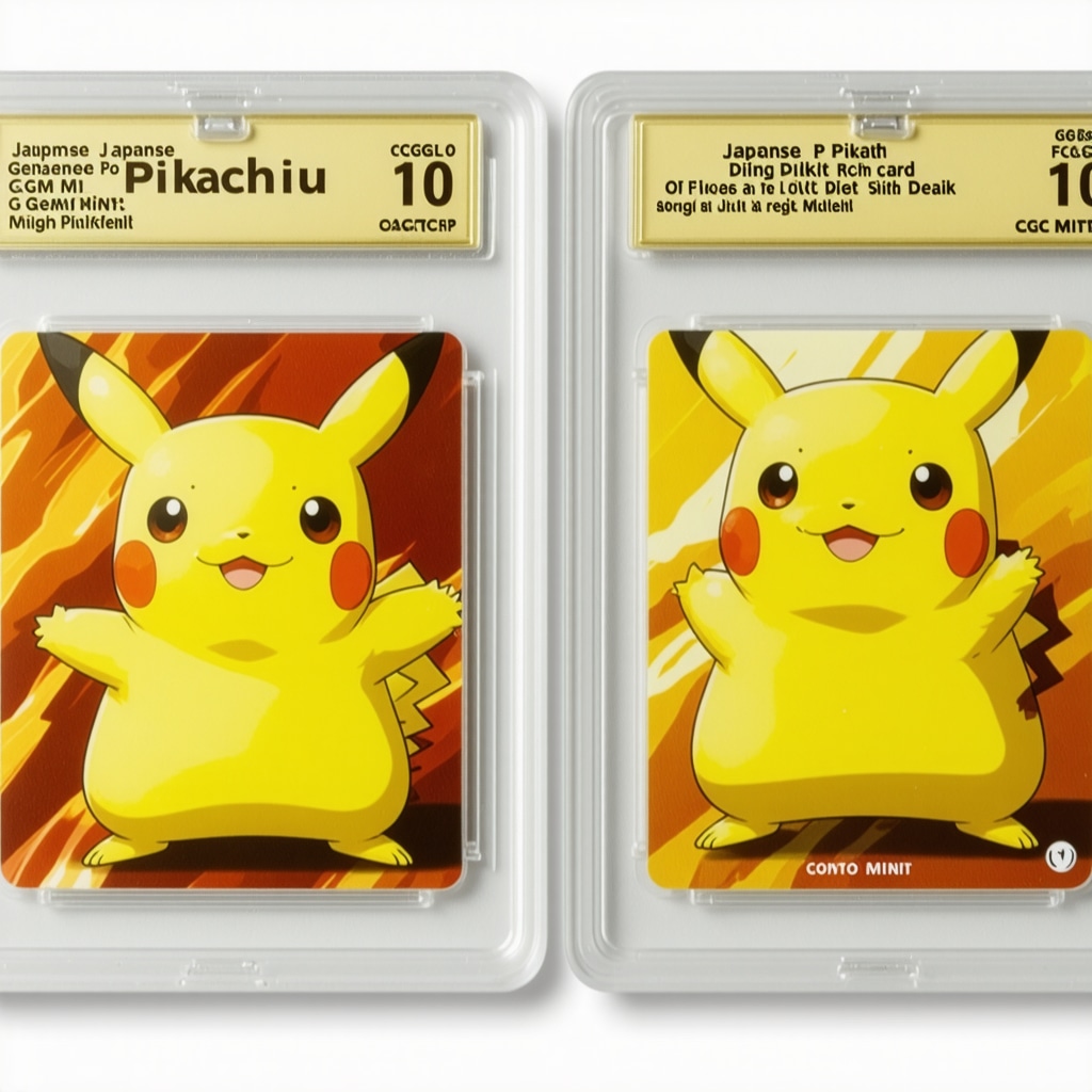 How to Spot Fake CGC Gem Mint 10 Japanese Pikachu Cards Quickly