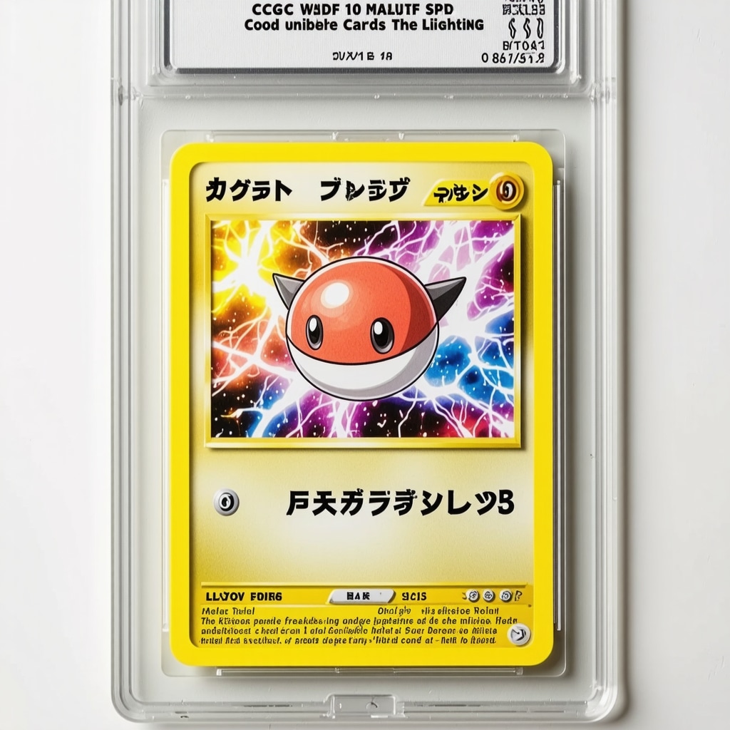 Close-up of a CGC 10 graded Japanese Pokémon promo card in mint condition